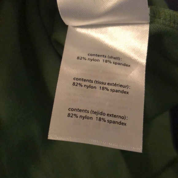 WeWoreWhat Olive Green Mini Dress with White Trim - Picture 5 of 5